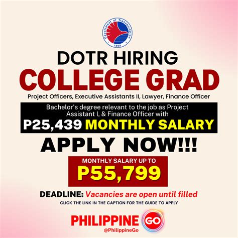 dotr careers|dotr philippines directory.